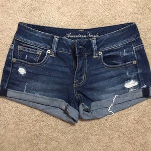 Dark Denim Shorts
